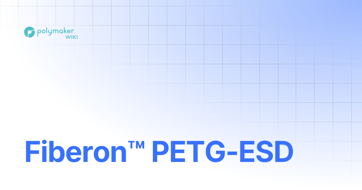 Fiberon™ PETG-ESD | Polymaker Wiki